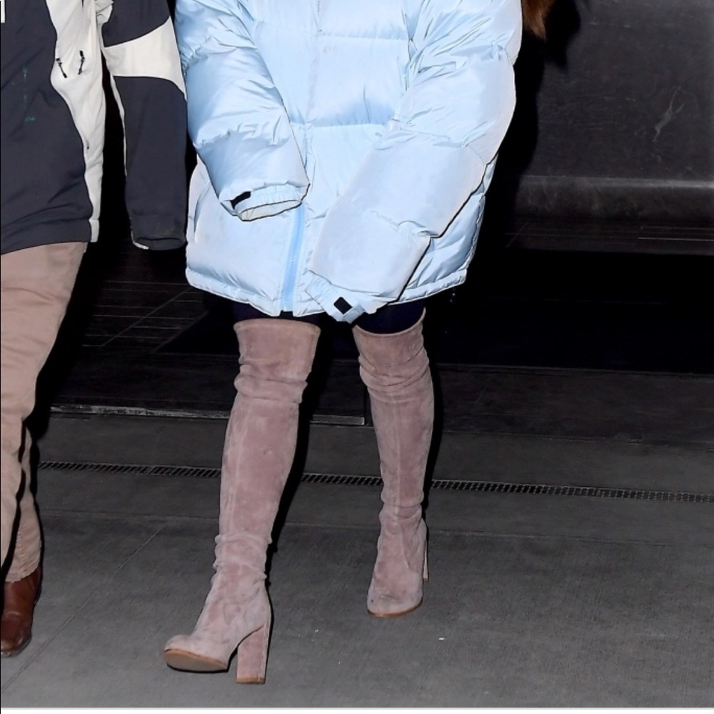 Suede Knee-High Boot (Ariana Grande)